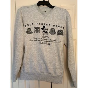 Disney Gray Walt Disney World Sweatshirt